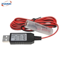 Convertisseur de puissance USB 4 aa 6V DC Buck Boost éliminateur de batterie remplacer 1 à 4 pièces connecter Multi