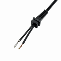 Câble d'alimentation pour appareils électroménagers US Electronics WN201, prise US 10A, câble en caoutchouc à 2 broches