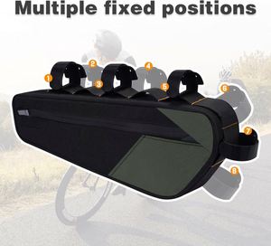 Muestra gratuita: Bolsa impermeable triangular para cuadro de bicicleta, bolsa delantera para tubo, bolsa para herramientas de bicicleta de montaña, bolsillos para bicicleta de carretera - Product Image 6