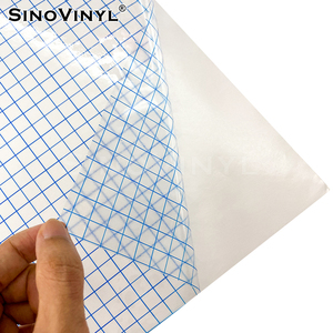 Matériaux pour affiches, <span class=keywords><strong>vinyle</strong></span> PVC à haute viscosité pour découpe à la traceur, grille de mesure, film auto-adhésif, ruban de transfert transparent - Product Image 6