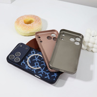 Funda Magnética de Lujo para iPhone 17 Pro Max 17 Air 16, Resistente a Impactos, de PC y Cuero, con Cobertura Total de Lente, Diseño Creativo con Letras