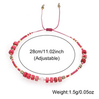 Bracelet en perles de rocaille de style européen et américain, fait main, tissé, en turquoise impériale, pour couple, vente en gros