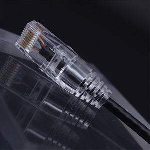 OEM Ultra Slim UTP CAT6A Patch Cables Unshielded Patch Cable 28AWG CAT6a UTP PVC Transparent Boot RJ45 Patch Cord 1m - Product Image 3