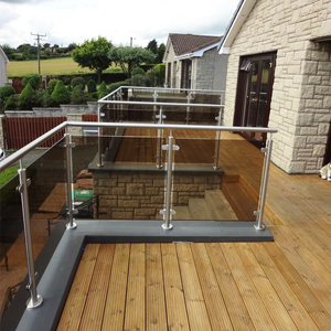 304 316 terrasse balcon en verre trempé <span class=keywords><strong>escalier</strong></span> marches en acier inoxydable verre <span class=keywords><strong>escalier</strong></span> garde-corps pour <span class=keywords><strong>escalier</strong></span> - Product Image 2