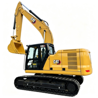 Excavatrice sur chenilles Caterpillar 320GC d'occasion de haute qualité, modèle 2023, 20 tonnes, pompe hydraulique puissante pour travaux routiers et miniers