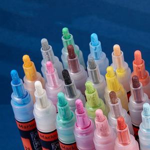 Marqueurs de peinture acrylique écologiques et colorés, ensemble de stylos marqueurs acryliques personnalisés pour le dessin, la peinture artisanale DIY - Product Image 3