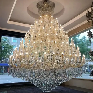 Candelabro <span class=keywords><strong>de</strong></span> varios niveles <span class=keywords><strong>de</strong></span> gran cristal para salón <span class=keywords><strong>de</strong></span> baile espacioso Vestíbulo del hotel Entrada <span class=keywords><strong>de</strong></span> propiedad <span class=keywords><strong>de</strong></span> lujo-<span class=keywords><strong>Luces</strong></span> colgantes elegantes - Product Image 3