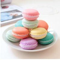 Boîte de rangement en aluminium A1684, design mini macarons, en PP, portable, pour bijoux, organisation domestique, petite taille, pour articles divers