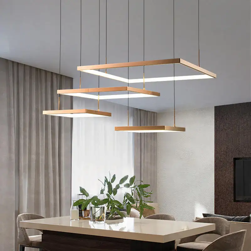 Nieuw Design Grote Moderne Gouden Haning Woonkamer Foyer Led Hanglamp