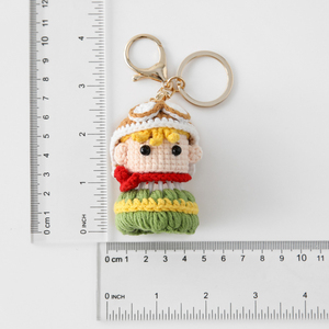 Llavero de bádminton de dibujos animados feo y adorable, muñeco de ganchillo hecho a mano, serie Pirata, colgante para bolso, producto terminado - Product Image 4