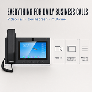 Téléphone IP vidéo SIP HUAZHEN V600P avec écran tactile 7 pouces 1024x600, double Gigabit PoE, caméra H264, conférence 10 voies, IP PBX - Product Image 4