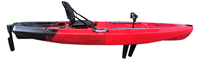 2024 Design 3.2m Roto-moulé Sit-on Top Démonter Pédale Kayak simple Pêche Kayak Pédale Drive Plastique Canoë Kayak