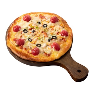 Plateau à <span class=keywords><strong>steak</strong></span> artisanal en bois naturel durable de qualité supérieure, forme irrégulière, planche de service pour pizza et charcuterie, qualité hôtelière, durable - Product Image 5