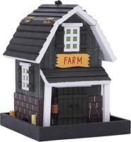Cage à oiseaux moderne en bois personnalisée bricolage nichoir décoratif de moineau avec motif de peinture de style d'amour cadeau pour les amoureux des animaux