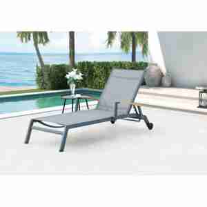 <span class=keywords><strong>Tumbona</strong></span> moderna de malla de aluminio de primera calidad <span class=keywords><strong>para</strong></span> uso en exteriores Durable de grado hotelero <span class=keywords><strong>para</strong></span> terrazas de piscina frente a la playa Villas de lujo - Product Image 1
