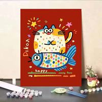 Kit de peinture par numéros BYB Cat DIY pour la décoration murale de la maison