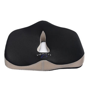 Funda extraíble para respaldo, cojín para asiento de conductor de autobús, almohada de espuma viscoelástica con cinturón, cojines para sillas de oficina, antideslizantes para adultos - Product Image 1