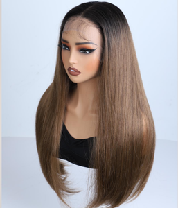 Perruque en dentelle frontale ondulée de cheveux humains naturels non traités, couleur naturelle brésilienne, vente en gros, perruque en dentelle originale sans adhésif - Product Image 5
