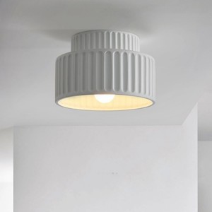 Nordic Designer Vintage Wabi-sabi Style Cream-Colored Resin <b>Ceiling</b> <b>Light</b> for <b>Hallway</b> Cloakroom Balcony Lighting Fixture - Product Image 3
