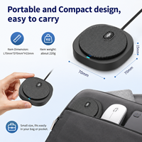 Microphone USB omnidirectionnel portable CMTECK M6 MINI en métal avec réduction de bruit ENC et câble de 2 m pour ordinateur et conférences