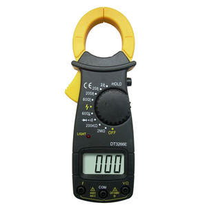 Pinza Amperimétrica Digital Portátil DT3266E, Voltímetro, Amperímetro, Probador de Circuitos, Medidor de Corriente, 2A, DT3266E - Product Image 1