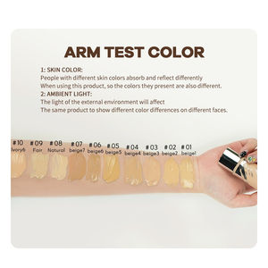كريم أساس سائل طبيعي 10 ألوان مرطب للتحكم في الزيوت معدن مخفي يدوم طويلاً - Product Image 5