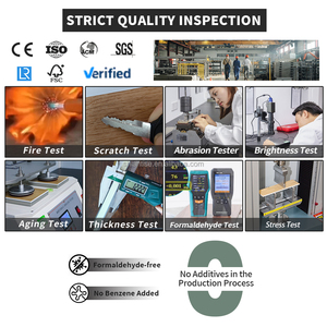 Sang Trọng Spc Sàn 8Mm Không Thấm Nước Bằng Đá Cẩm Thạch Kết Thúc Vinyl Piso Lai Sàn Với Ixpe Underlay Hạt Gỗ Formaldehyde Miễn Phí - Product Image 4