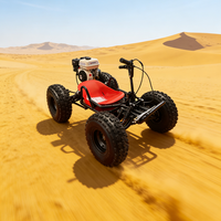 Bicicleta de Carreras Todoterreno con Pedal de Acelerador, para Playa y Derrapes, con Motor de 4 Tiempos, Velocidad Máxima de 75 km/h, para Aventuras al Aire Libre