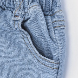 ชุดเสื้อผ้าเด็กผู้หญิงแบบใหม่ล่าสุด ดีไซน์ระบายไหล่เฉียง สไตล์บูติก - Product Image 6