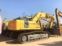 Excavatrice sur chenilles Komatsu PC270 d'occasion 2021, haute qualité, prix bas, moteur japonais d'origine, pompe, boîte de vitesses, PLC