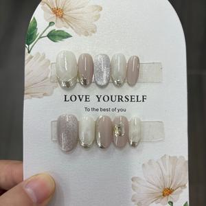 Uñas Postizas <span class=keywords><strong>de</strong></span> Cobertura Completa <span class=keywords><strong>para</strong></span> Niñas, Color Rosa Encantador, Uñas Falsas <span class=keywords><strong>para</strong></span> Niñas Pequeñas, <span class=keywords><strong>Venta</strong></span> al por Mayor - Product Image 6