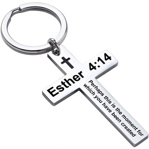 Llavero con Cruz de Jesús, Llaveros de Metal con Versículo Bíblico, Regalos Religiosos Cristianos para Bautizo, Llavero con Mini Biblia - Product Image 4
