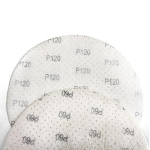 Papier abrasif abrasif pour cloisons sèches pour ponceuse de <span class=keywords><strong>plafond</strong></span> <span class=keywords><strong>girafe</strong></span> 225 mm disque abrasif jaune crochet et boucle alumine blanche - Product Image 3