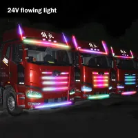Feux de camion à LED RVB, bandes lumineuses, frein flexible, feux
