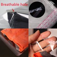 Sacs en cellophane transparents autocollants de plusieurs tailles, sacs en plastique refermables pour l'emballage des bonbons, sacs refermables