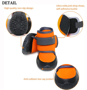 Durable Wear Resistance Adjustable Reflective Pet Breathable <b>Dog</b> <b>Shoes</b> Rubber Anti-Slip Puppy Hiking Boots - Product Image 6