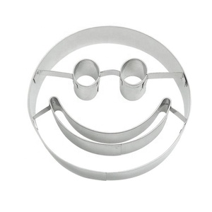 UJ-CC126 Cortador <span class=keywords><strong>de</strong></span> <span class=keywords><strong>Galletas</strong></span> <span class=keywords><strong>de</strong></span> Acero Inoxidable con Cara Sonriente, Molde para <span class=keywords><strong>Galletas</strong></span> <span class=keywords><strong>de</strong></span> Acero Inoxidable - Product Image 1