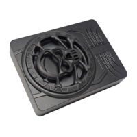 Subwoofer de voiture de 10 pouces, subwoofer actif fin sous le siège, boîte de subwoofer 12V, haut-parleur de basses actif pour mise à niveau audio de voiture, OEM ODM, fourniture d'usine