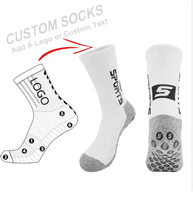 Chaussettes de football antidérapantes à rayures en gros – Chaussettes de sport montantes à bande antidérapante