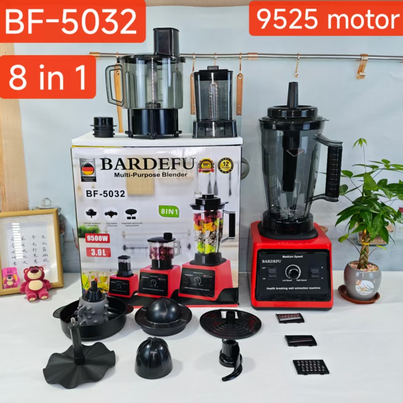 BF-5032- 8 en 1-Enchufe del Reino Unido