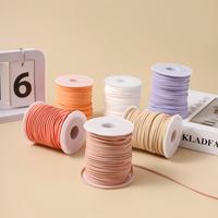 Cordon en Faux Daim en Gros, Corde Tressée en Cuir Velours Coréen, Fil Artisanat DIY pour Décoration de Boîtes Cadeaux