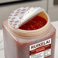 Sauce chili douce halal en vrac, 5 litres, ingrédient alimentaire commercial, condiment thaïlandais authentique, fournisseur