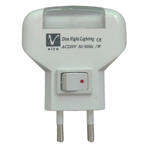 Vito Dim Night Lighting 1W AC220V 50/60Hz <b>Plug</b> <b>In</b> <b>Light</b> - Product Image 1