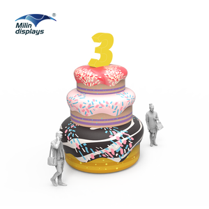 Inflatable bóng bánh mô hình Prop Trọng lượng nhẹ chống nước di động món tráng miệng Lễ Hội Đảng tổ chức sự kiện phục vụ triển lãm thương mại - Product Image 3
