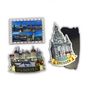 แม่เหล็กติดตู้เย็นรูปภาพทิวทัศน์ชื่อดังของทะเลสาบโบเดนซ์  แม่เหล็กฟอยล์สีเงินแบบกำหนดเองพร้อมโลโก้ - Product Image 5