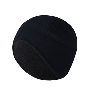 Fleece Earflap Cap Style 135 Solid Color Windproof Outdoor Cycling Hat Adult Sports Cap - Product Image 3