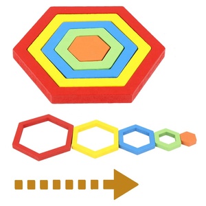 Puzzle <span class=keywords><strong>Montessori</strong></span> con Forme per Bambini, Giocattoli Educativi per l'Apprendimento Precoce, Tavola con Pioli per Abbinamento in Legno - Product Image 2