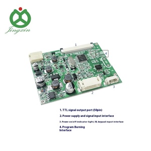 Kích thước nhỏ RGB/TTL <span class=keywords><strong>LCD</strong></span> ban kiểm soát với 2 cách AV/CVBS đầu vào 1024x600 Độ phân giải 300cd/M độ sáng cho 7 "~ 10.1" <span class=keywords><strong>LCD</strong></span> module - Product Image 2