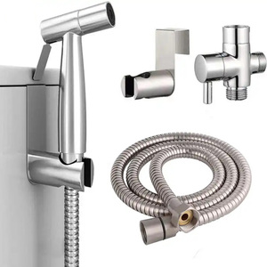 GEE-N Modern Stainless Steel semprotan kabut air logam semprotan Kesehatan kamar mandi Muslim Shower Shattaf