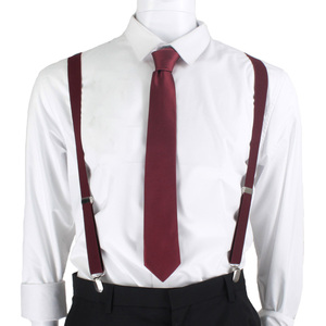 Black Shirt Red Suspenders - Bold Fashion Statement